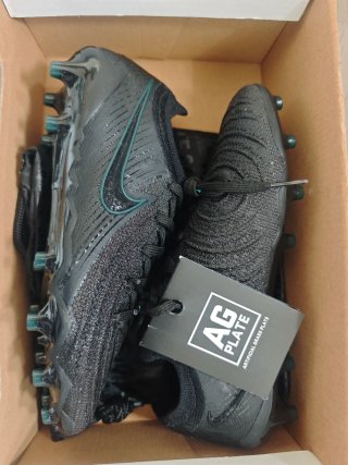 Botas de fútbol Nike AG Plate Negras