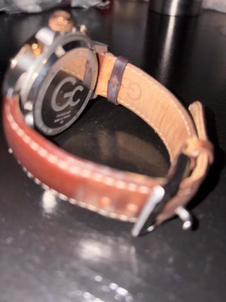 Reloj Guess Hombre Marrón y Plateado