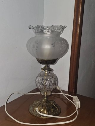 Lámpara de Sobremesa Estilo Quinqué