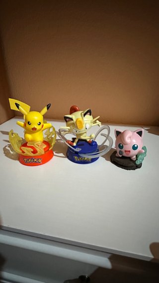 Set 3 Figure Pokémon Pikachu, Meowth, Jigglypuff