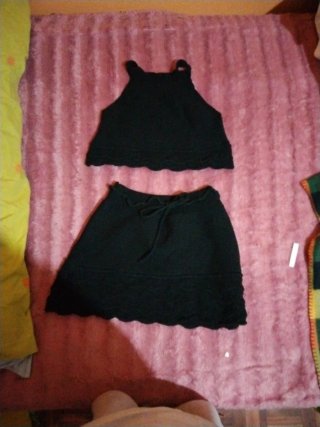Conjunto de dos piezas negro