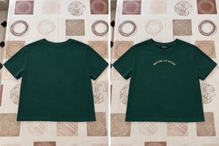 Camiseta Verde Bershka