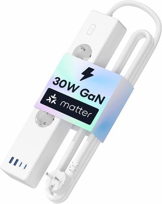 NUEVO! Regleta 30W GaN USB C y 2 enchufes