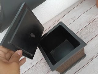 Caja de Bambú Negra