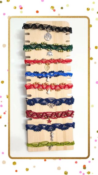 Pulsera micro macramé