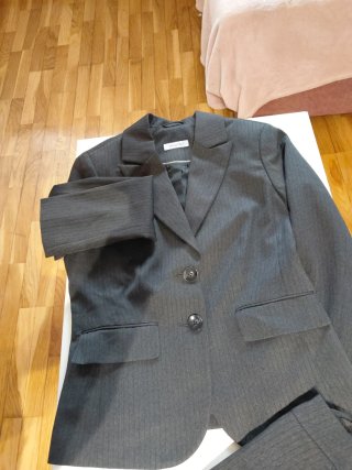 Traje chaqueta Yessica gris mujer