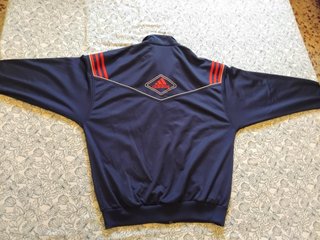 Sudadera Adidas Vintage Azul y Roja