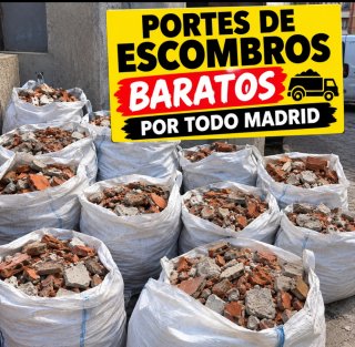 Servicio de retirada de escombros en Madrid