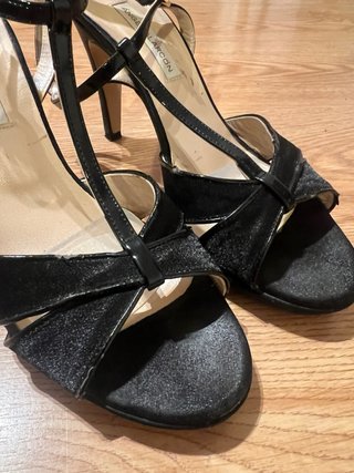 Sandalias de tacón negras