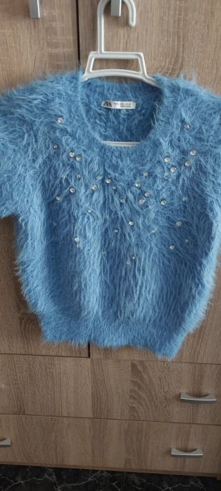 Camiseta Zara Azul Talla M