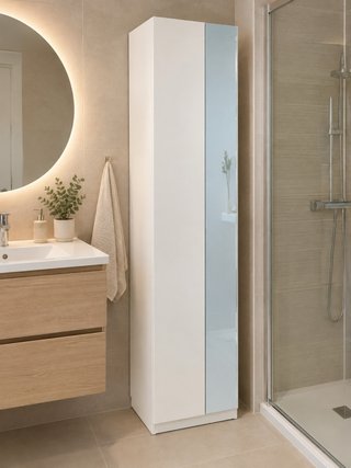 Armario de Baño Alto con Espejo