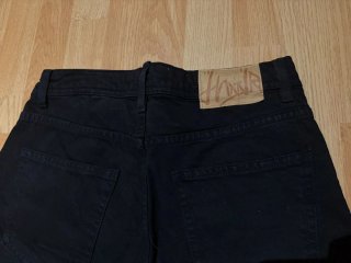 Bermuda Vaquera Negra Zara
