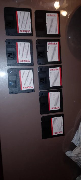 Lotto 8 Floppy Disk 3.5 Verbatim 2HD Vintage usati