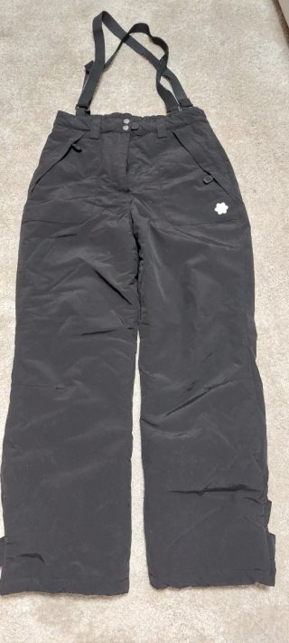 Pantalones de Esquí Negros con Tirantes