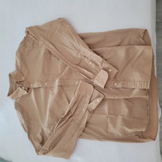Camisa Emidio Tucci Beige Manga Larga