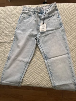 Pantalón Vaquero Bershka Azul Talla 36