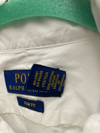 Camicia Polo Ralph Lauren Bianca Slim Fit