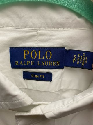 Camicia Polo Ralph Lauren Bianca Slim Fit