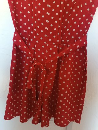 Mono rojo lunares talla M
