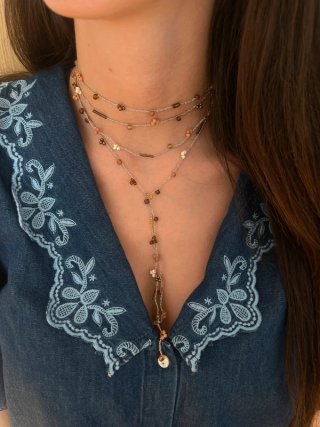Collar Crochet Otoño Posiciones Múltiples