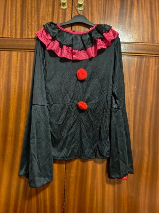 Lote 2 Disfraces Payaso Diabólico (Hombre y Mujer)