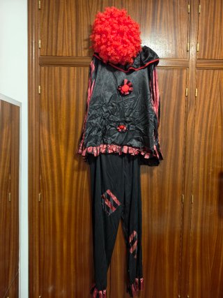 Lote 2 Disfraces Payaso Diabólico (Hombre y Mujer)