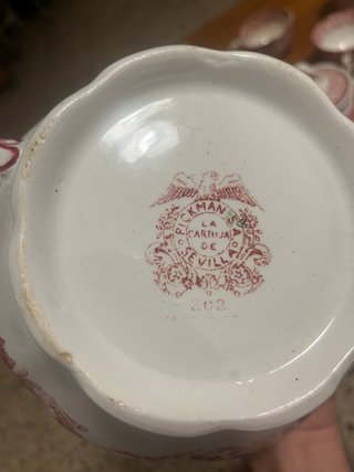 Juego de té La Cartuja de Sevilla Pickman