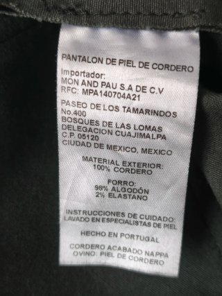 Pantalones de cuero Mon & Pau negros