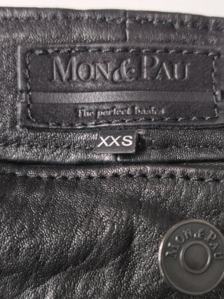 Pantalones de cuero Mon & Pau negros