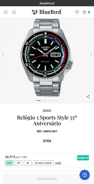 Seiko 5 Sports Style 55 Aniversário Novo