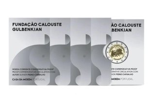 Moeda 2€ Proof Gulbenkian Fundação Calouste