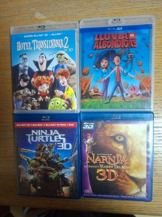 Pack peliculas blu-ray en 3D