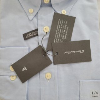Camisa Emidio Tucci Azul Talla L