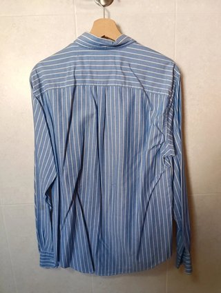 Camisa CTF de rayas azules talla L