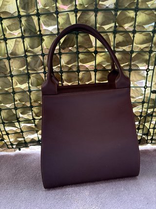 Borsa in vera pelle marrone