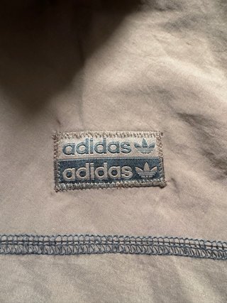 Chaqueta Cortavientos Adidas Vintage Marrón