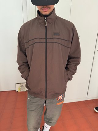 Chaqueta Cortavientos Adidas Vintage Marrón