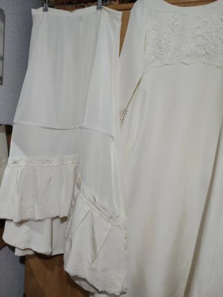 Vestido de novia con cancan