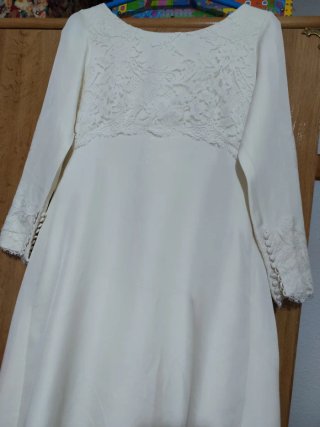 Vestido de novia con cancan