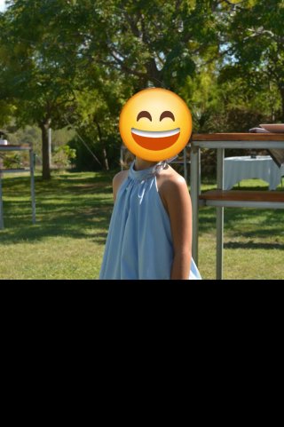 Vestido niña para boda azul