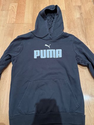 Sudadera Puma Negra con Capucha