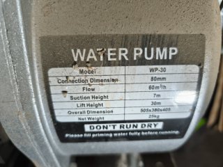 Motobomba de agua a gasolina 5.5 HP (Motor 168F)