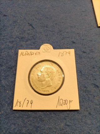 Moneda 2 Pesetas Alfonso XII 1879