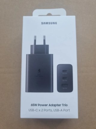 Alimentatore Samsung 65W USB-C x2, USB-A