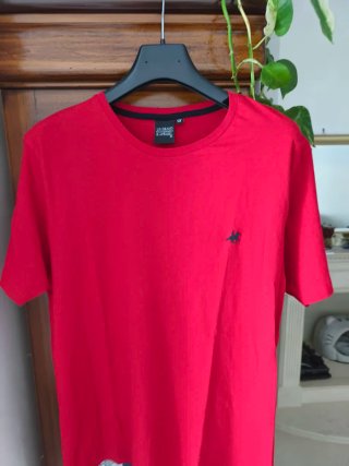 Maglietta US GRAND POLO Rossa Logo Taglia M