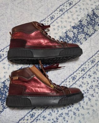 Botines Pikolinos de Piel Rojos Talla 37