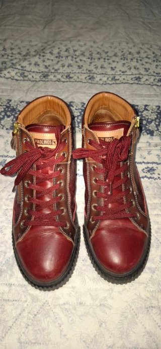 Botines Pikolinos de Piel Rojos Talla 37