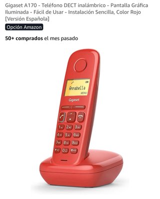 Gigaset A170 Teléfono DECT Inalámbrico Rojo