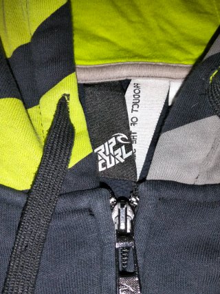 Sudadera Rip Curl Negra y Verde