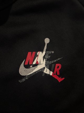 Air Jordan Hoodie Preto com Fecho